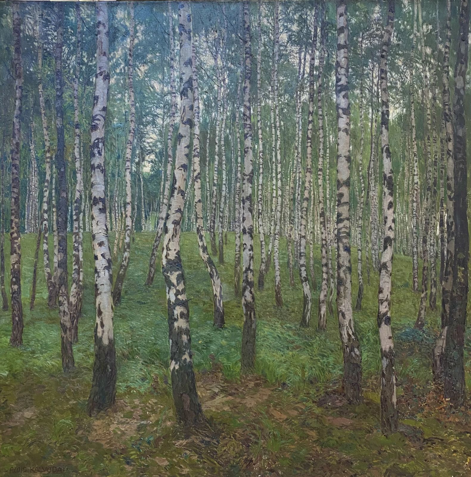 Kalvoda Alois - Březový les u hájovny