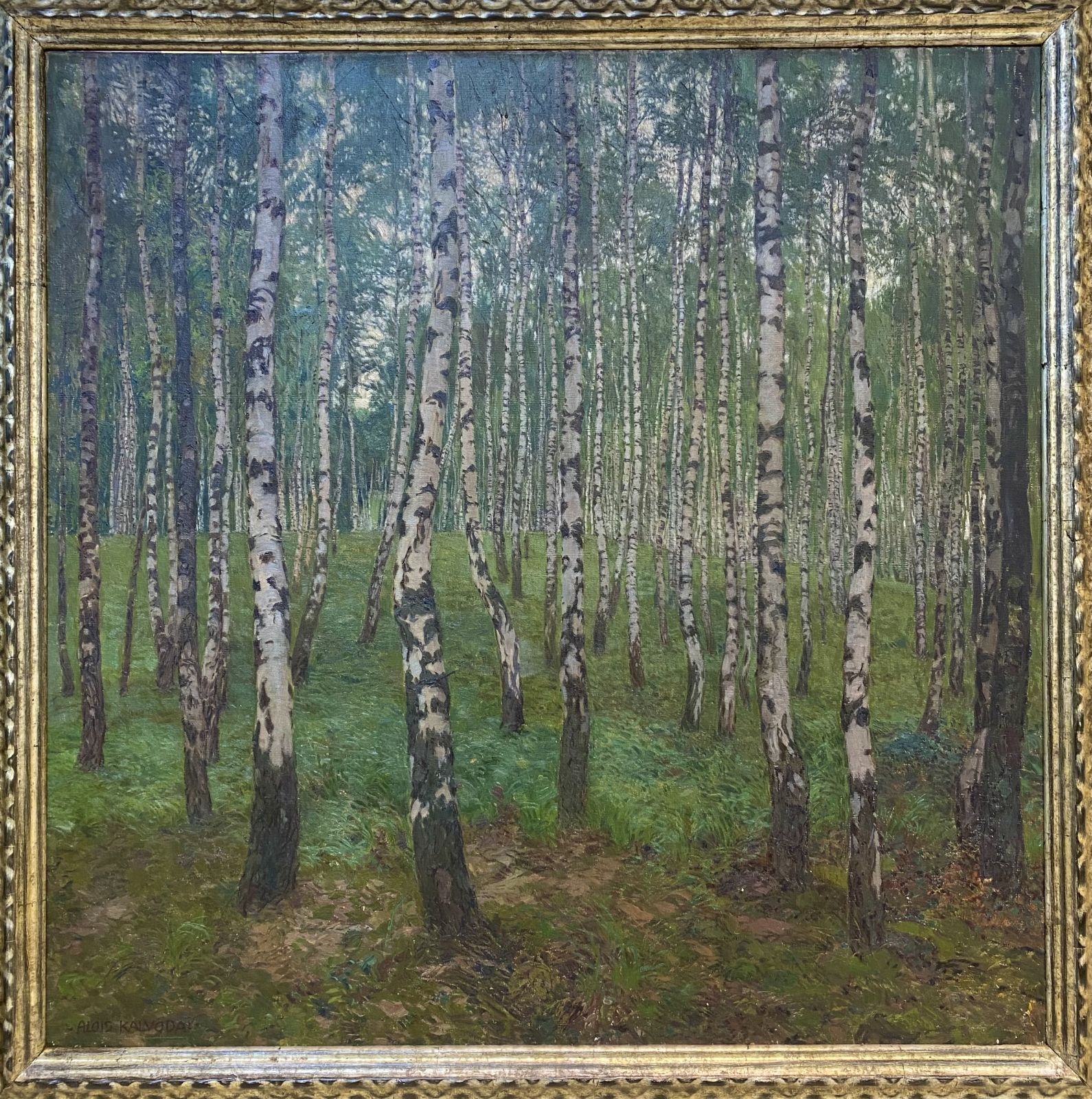 Kalvoda Alois - Březový les u hájovny