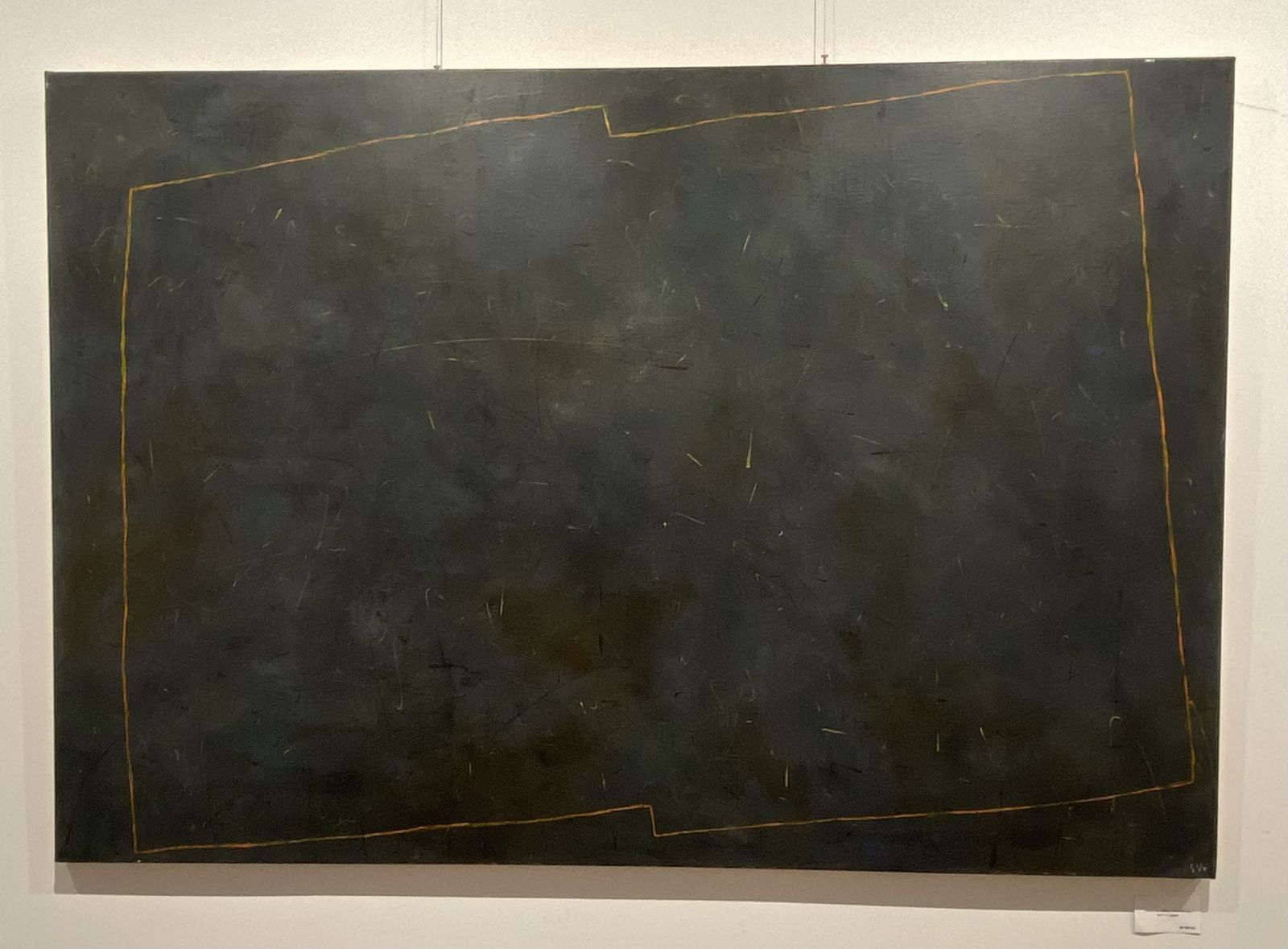 Pestrá tma, 2019, 110 x 160 cm, akryl na plátně
